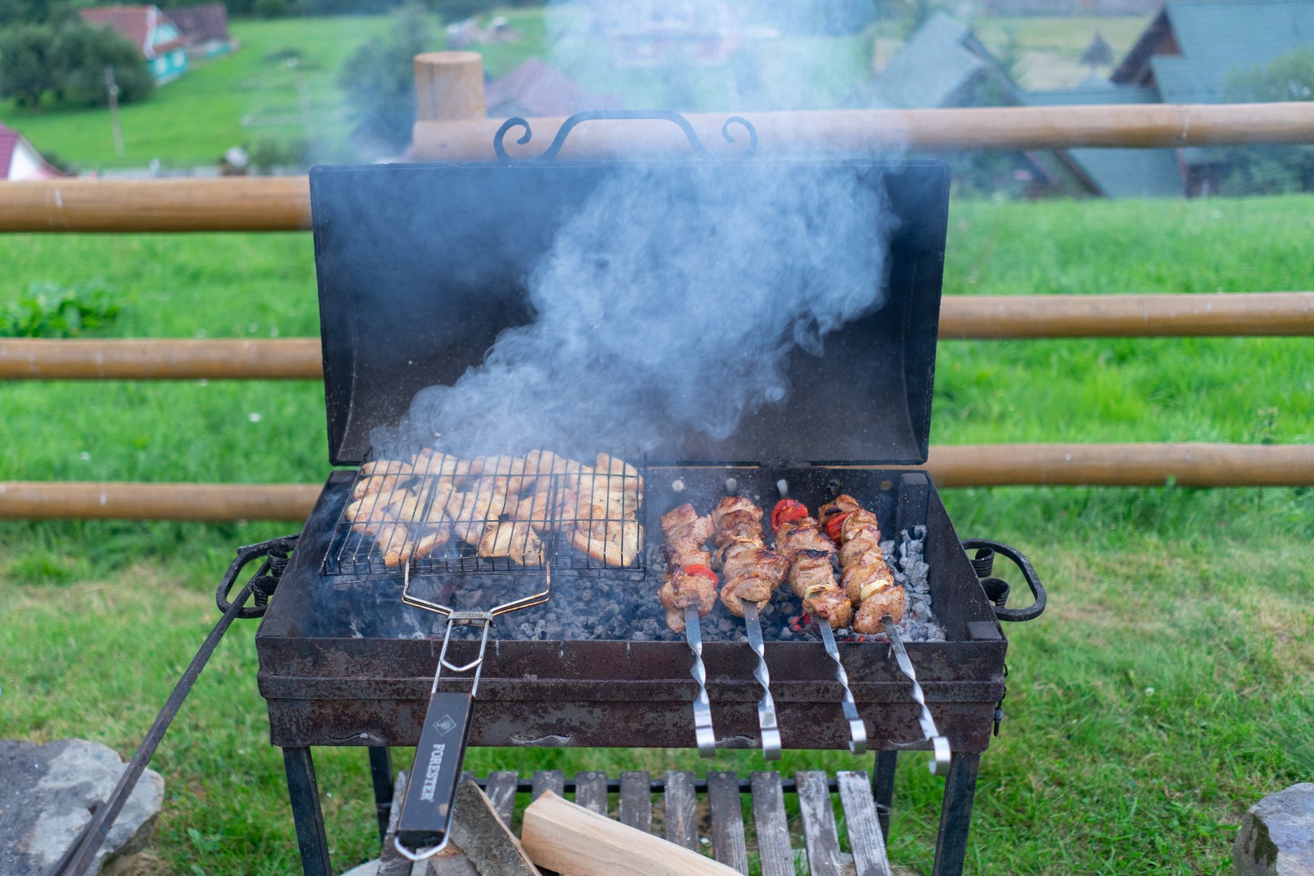 Grill reinigen mit Hausmitteln , Natron, Essig & Soda