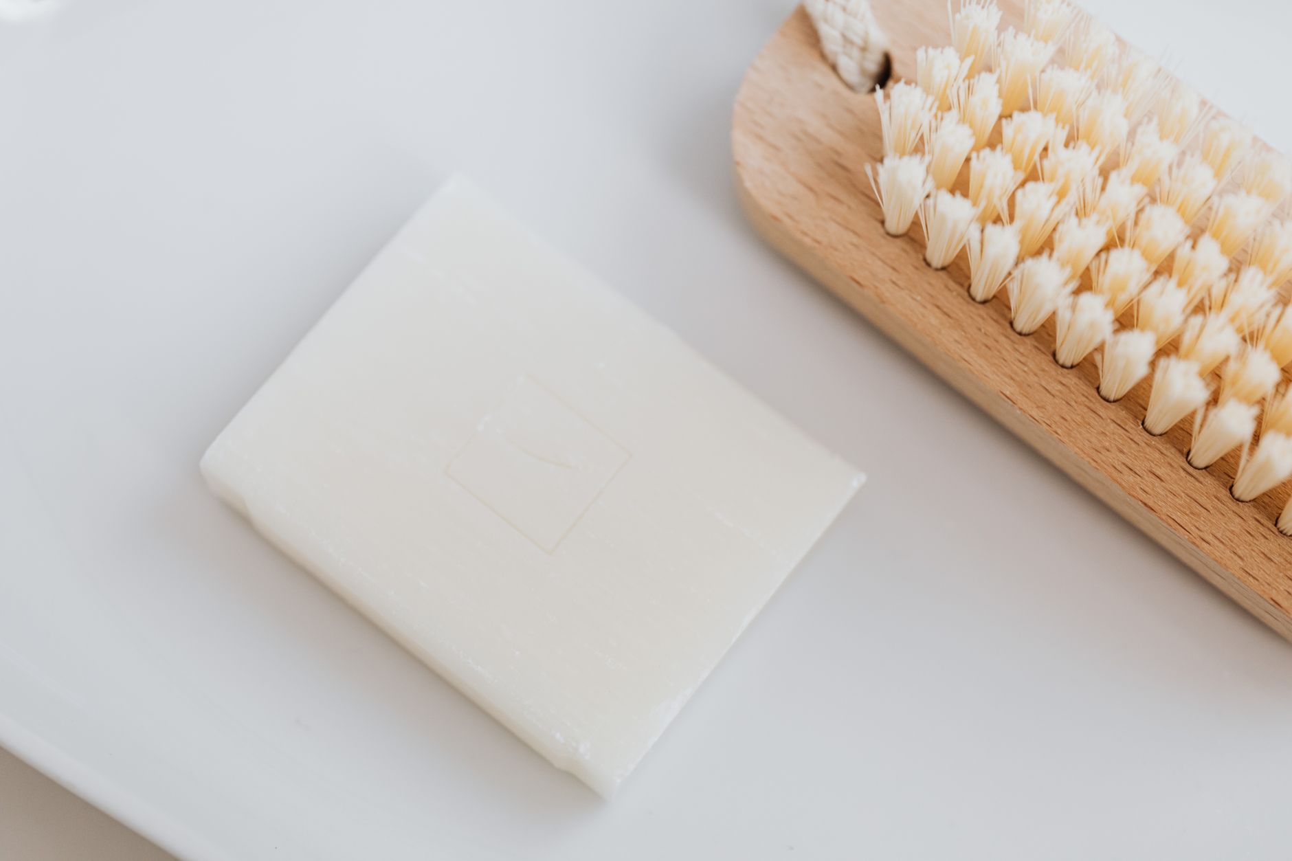 Plain bar of curd soap